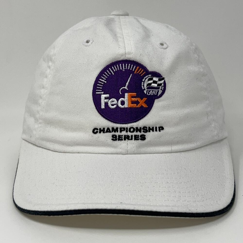 Vintage FedEx CART Championship Series Hat Baseball Cap IndyCar Strapback White